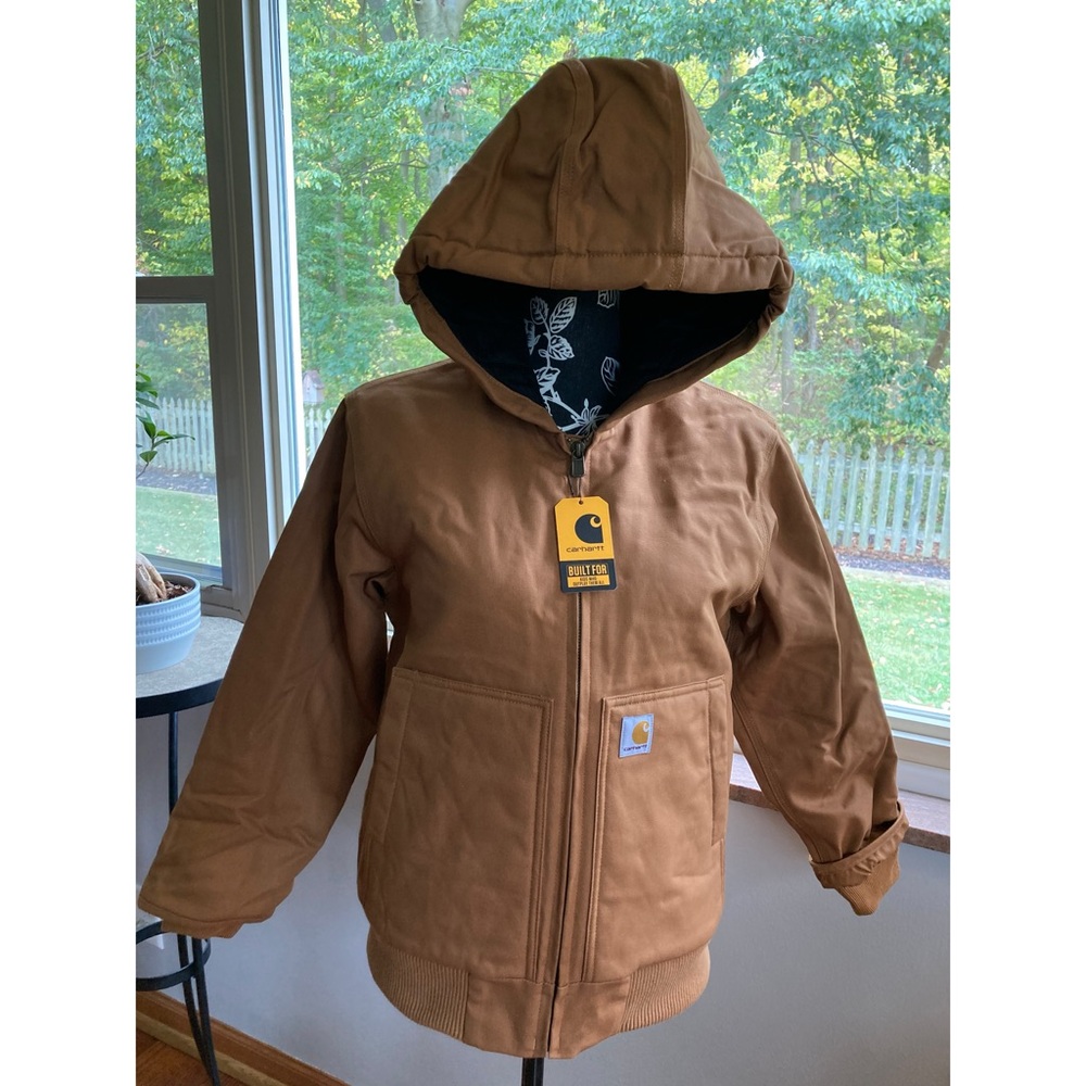 CARHARTT YOUTH BOYS' FLANNEL QUILT LINED ACTIVE JACKET (CHILD/YOUTH)